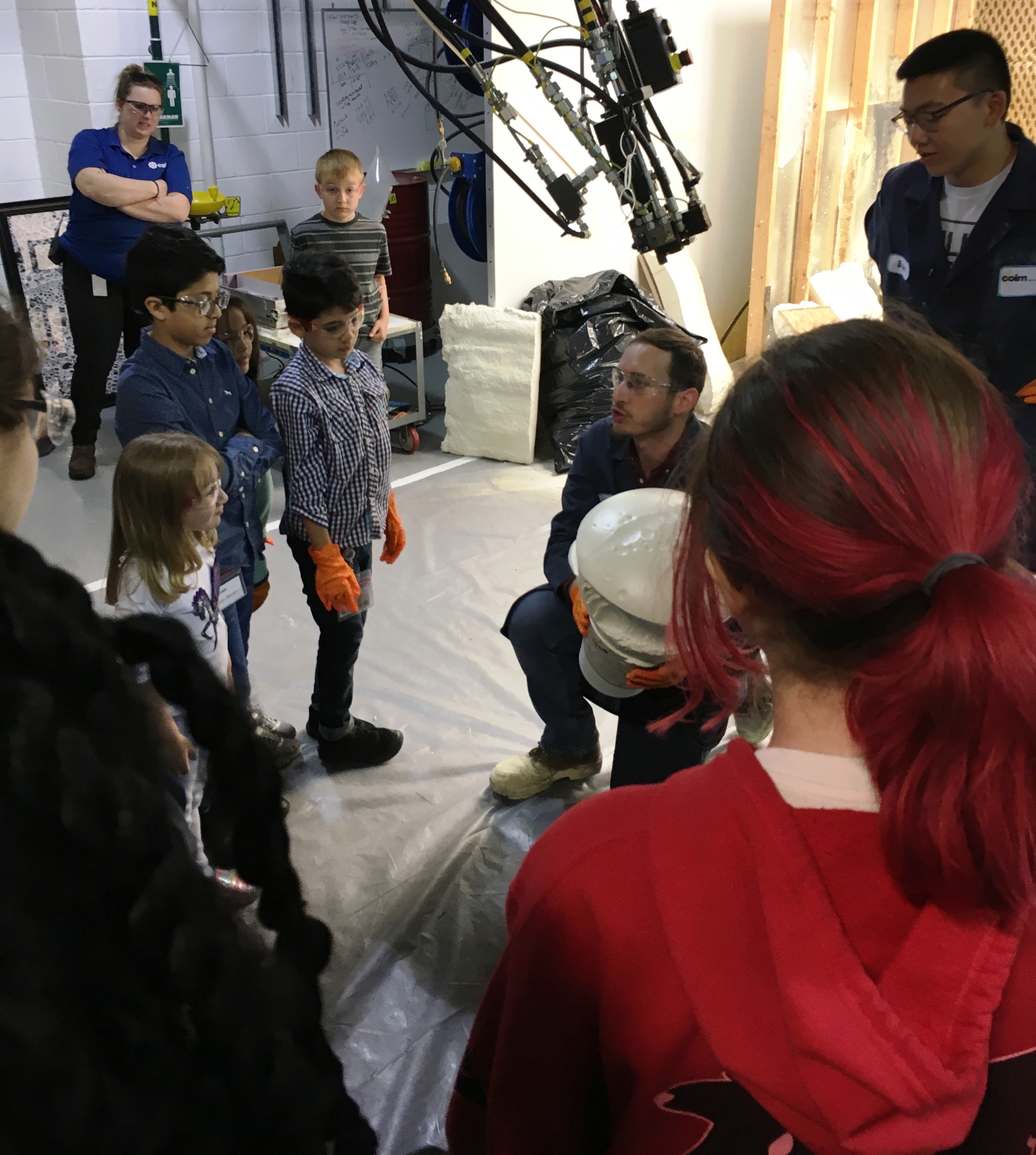 Application Manager, Rich Gombar, shows the kids some of the science behind the products we create.